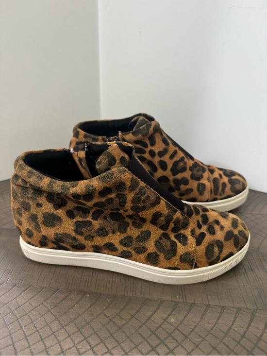 aqua college Shoes - Leopard-Print Zip High-Top Sneakers - Brown/Black